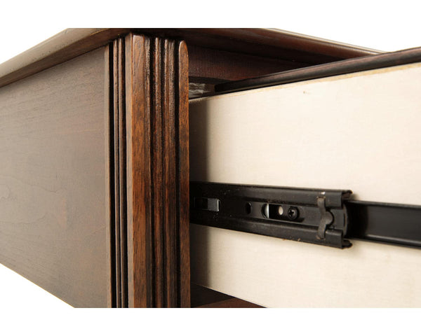 Chairside End Table with Drawer and Fixed Shelf