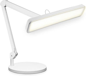 30W LED Desk Lamp with Clamp — 2,500 Lumens, 22" Wide Shade