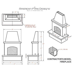 Contractor's Model Outdoor Gas Fireplace