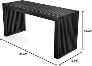 Bamboo Dining Bench – Farmhouse Entryway & Kitchen Bench