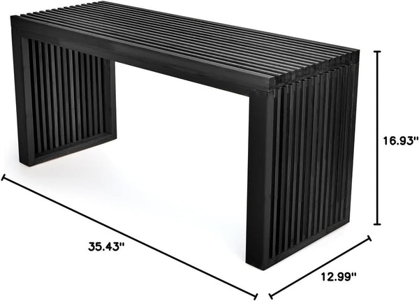 Bamboo Dining Bench – Farmhouse Entryway & Kitchen Bench