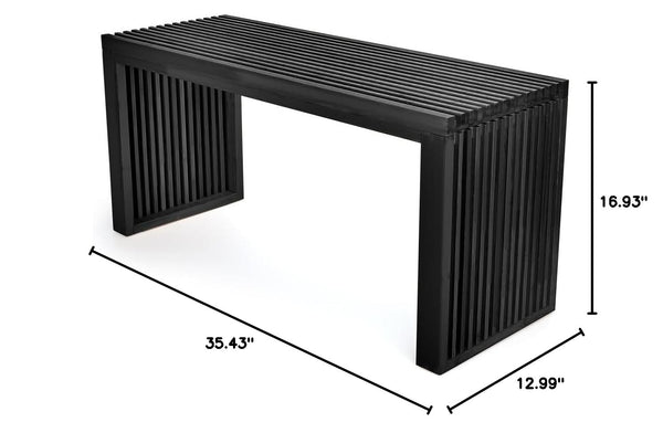 Bamboo Dining Bench – Farmhouse Entryway & Kitchen Bench