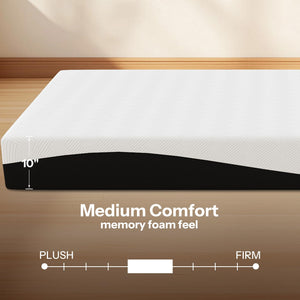 Cooling Gel Memory Foam Mattress – Twin, Full, Queen & King