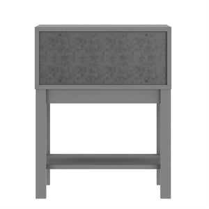 Kids Wood Nightstand with Drawer and Open Shelf