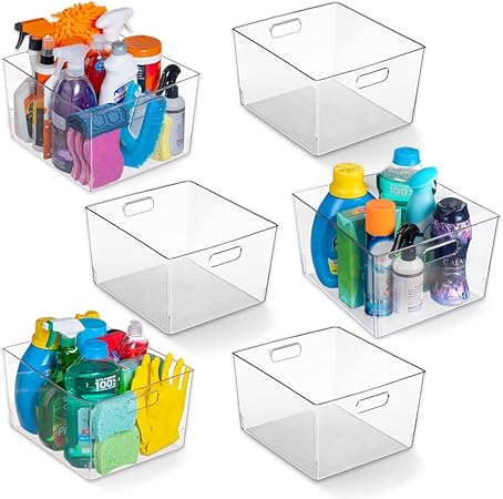 Clear Plastic Storage Bins – XL Multi-Pack