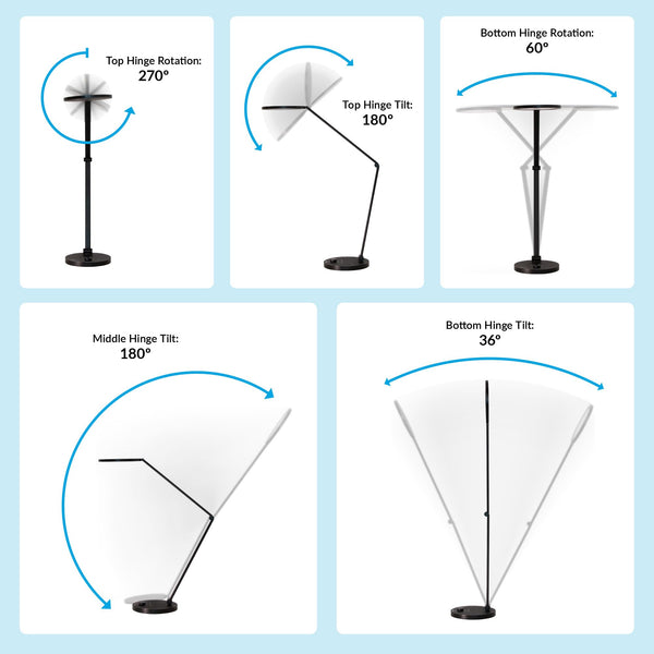 LED Studio Desk Lamp with Adjustable Color Temperature for Home Office