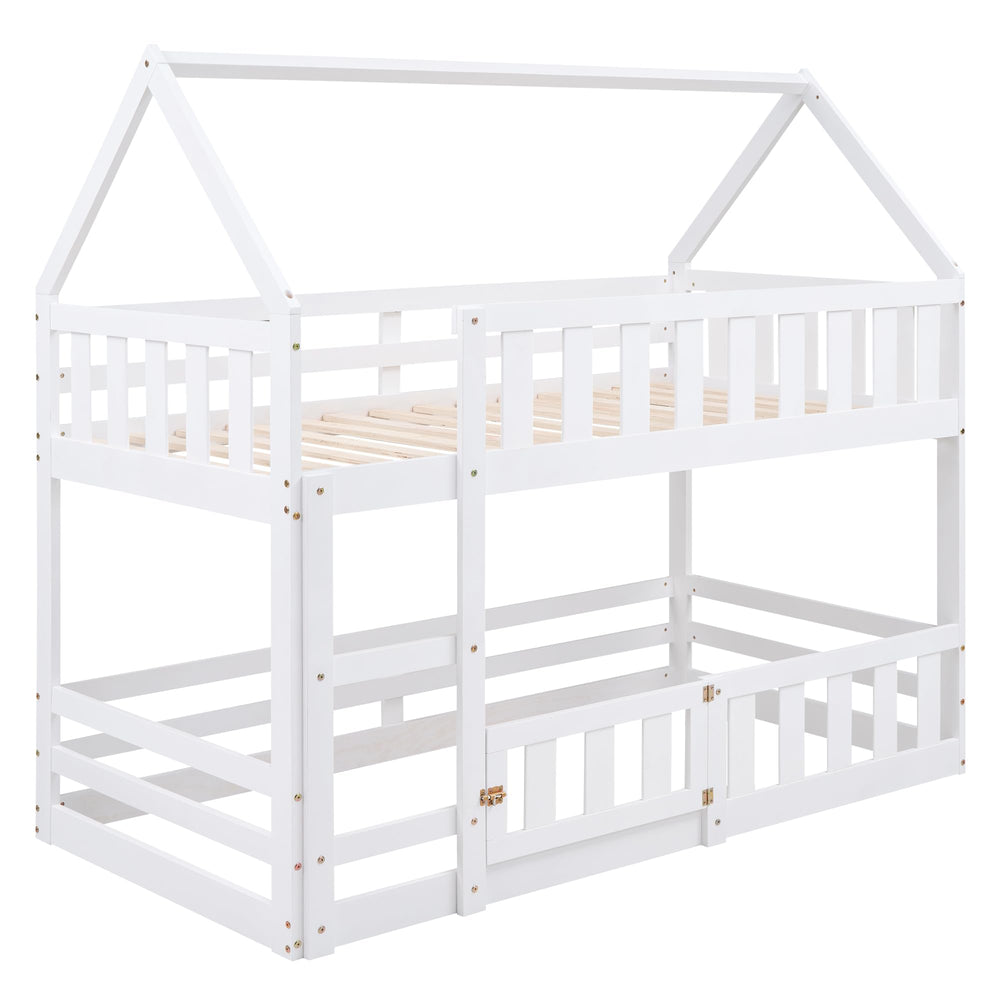 Twin Over Twin House Bunk Bed