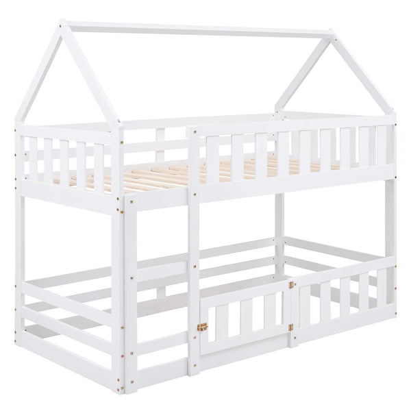 Twin Over Twin House Bunk Bed