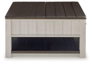 Farmhouse Lift-Top Coffee Table with Drawers & Casters