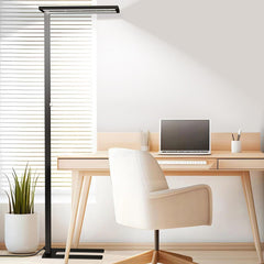 LED Floor Lamp 76" Tall – 120W, 9100LM, 4000K, Dimmable