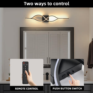 Battery Operated LED Wall Sconces Set of 2 – Dimmable, Remote Control