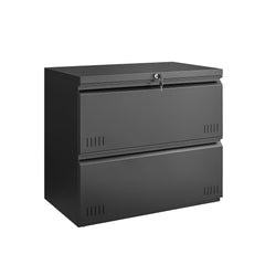 Metal Lateral File Cabinet with Lock – 2-Drawer Home Office Filing Cabinet