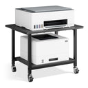 2-Tier Rolling Printer Stand with Lockable Wheels