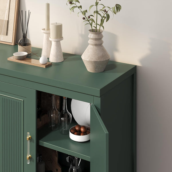 55" Fluted Buffet Cabinet with Storage