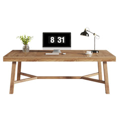 71-Inch Farmhouse Executive Desk with Metal Legs