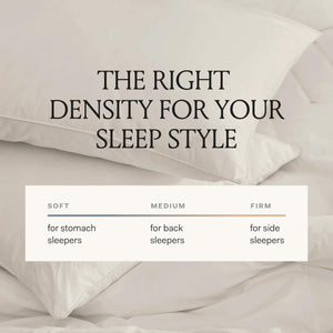 Down Alternative Bed Pillow – Organic Cotton Shell, Hypoallergenic Fill