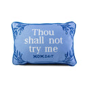Needlepoint Throw Pillow – Wool Embroidered Accent Pillow