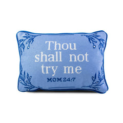 Needlepoint Throw Pillow – Wool Embroidered Accent Pillow