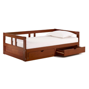 Twin to King Extendable Daybed with Trundle & Storage Drawers