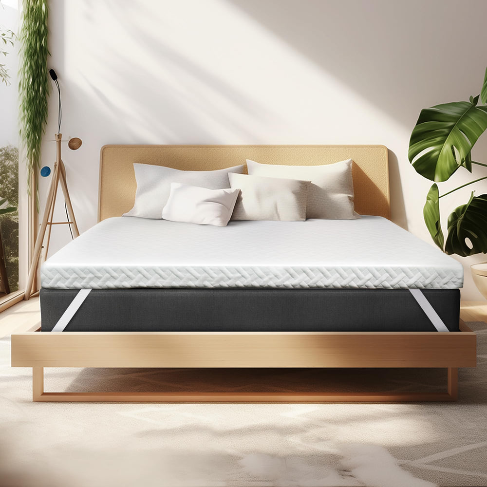 3-Inch Gel Memory Foam Mattress Topper with Bamboo Cover