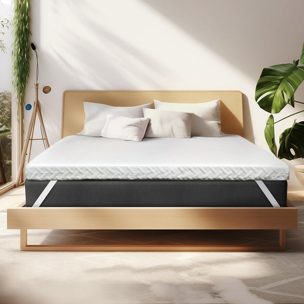 3-Inch Gel Memory Foam Mattress Topper with Bamboo Cover