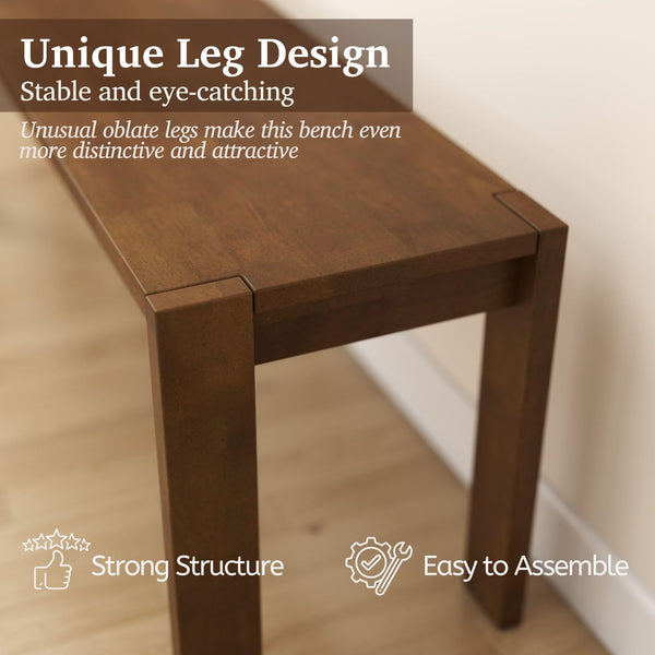 Solid Wood Dining & Entryway Bench 47.25"