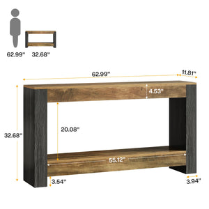 63-Inch Farmhouse Console Table