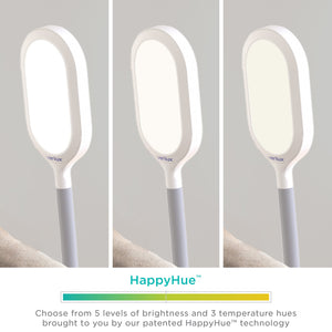 Full Spectrum LED Light Therapy Floor Lamp with Adjustable Gooseneck