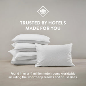 Queen Size Gusseted Bed Pillow – Soft Poly Fill, Cotton Cover
