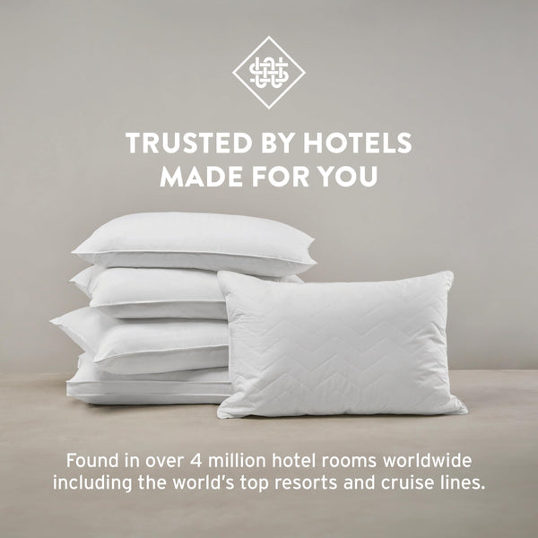 Queen Size Gusseted Bed Pillow – Soft Poly Fill, Cotton Cover