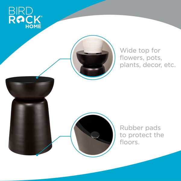 Metal Decorative Garden Stool & Outdoor Accent Side Table