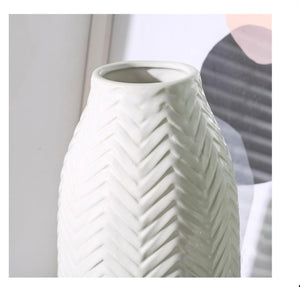 White Ceramic Flower Vase – Small, Medium & Large