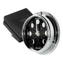Handmade Moon Phase Wall Clock – Chrome Plated with Mirrored Backdrop