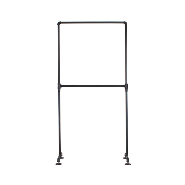 Industrial Pipe Double Rail Clothing Rack
