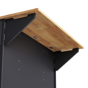 54" Rolling Kitchen Island with Drop Leaf & Storage Drawers