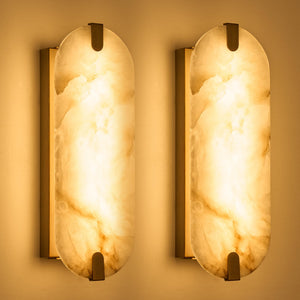 Marble Wall Sconce Dimmable Light Fixture