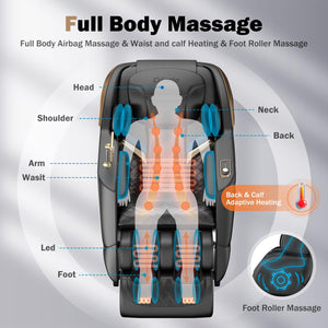 Zero Gravity SL-Track Shiatsu Massage Recliner Chair