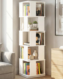 5-Tier Rotating Bookshelf Tower