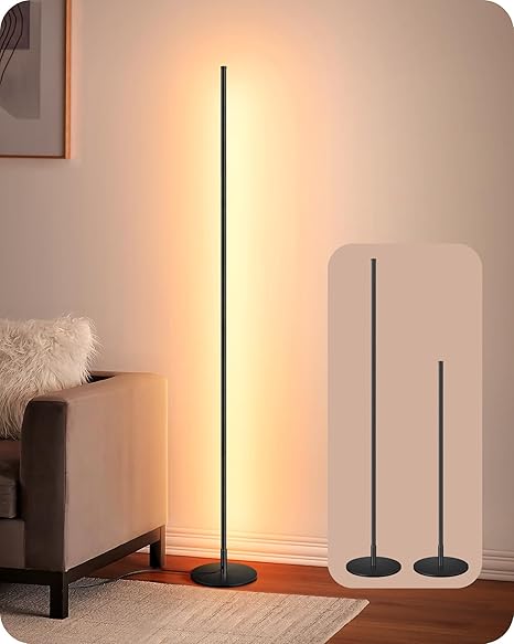 Slim Dimmable LED Corner Floor Lamp
