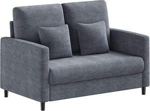 52" Loveseat Sofa for Small Spaces – Mid-Century Accent Couch