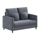 Loveseat Sofa with Pocket Spring Cushion & Teddy Fabric