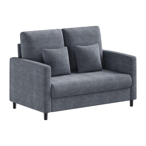 Loveseat Sofa with Pocket Spring Cushion & Teddy Fabric