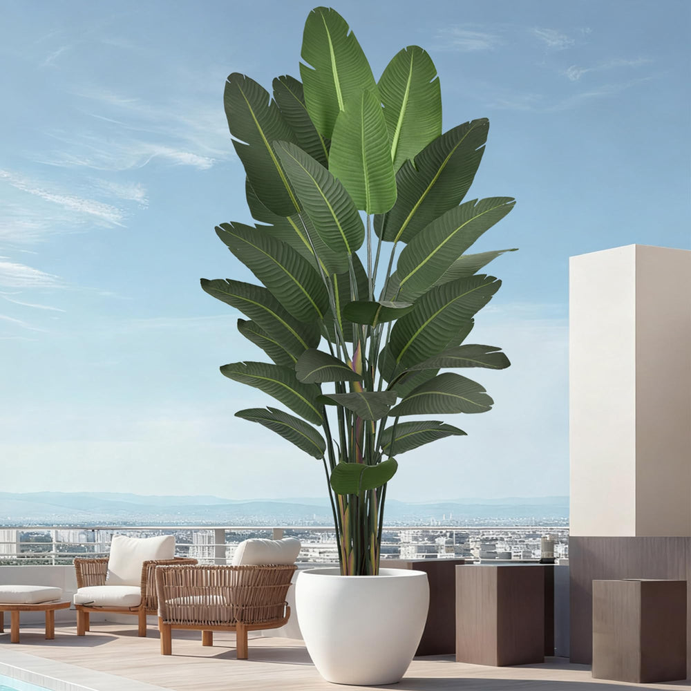 Artificial Bird of Paradise Tree with Banana Leaves – 6ft 7ft 8ft 9ft