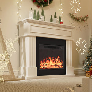 43" Electric Fireplace with Mantel TV Stand