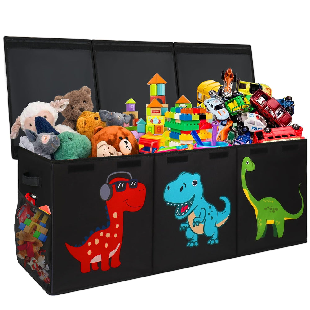 Extra Large Collapsible Toy Box with Lid & Storage Organizer
