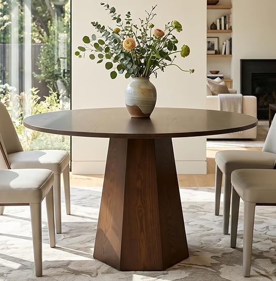 Round Pedestal Dining Table