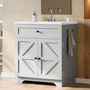 30-Inch Bathroom Vanity with Integrated Ceramic Sink