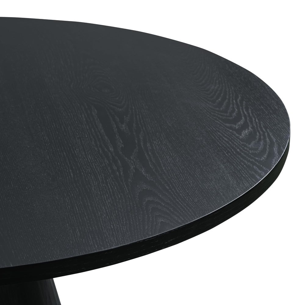 Round Dining Table – Retro Wooden, Seats 4