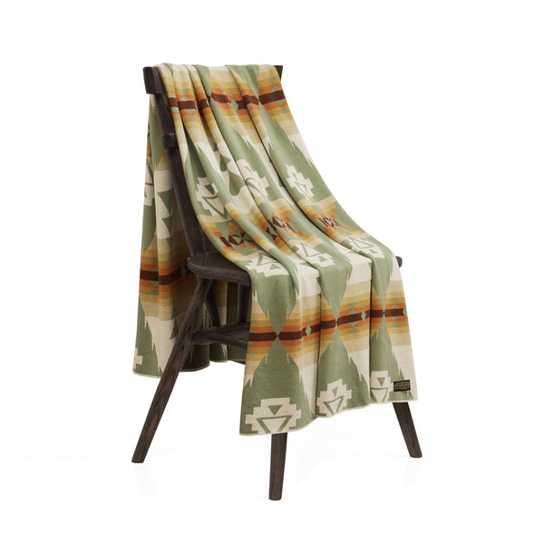 Cotton Throw Blanket – Sage Green, 50" x 70"
