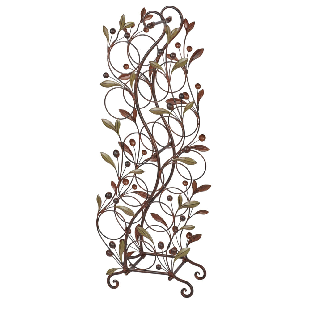 Metal Floor Wine Rack – 10 Bottle Freestanding Organizer